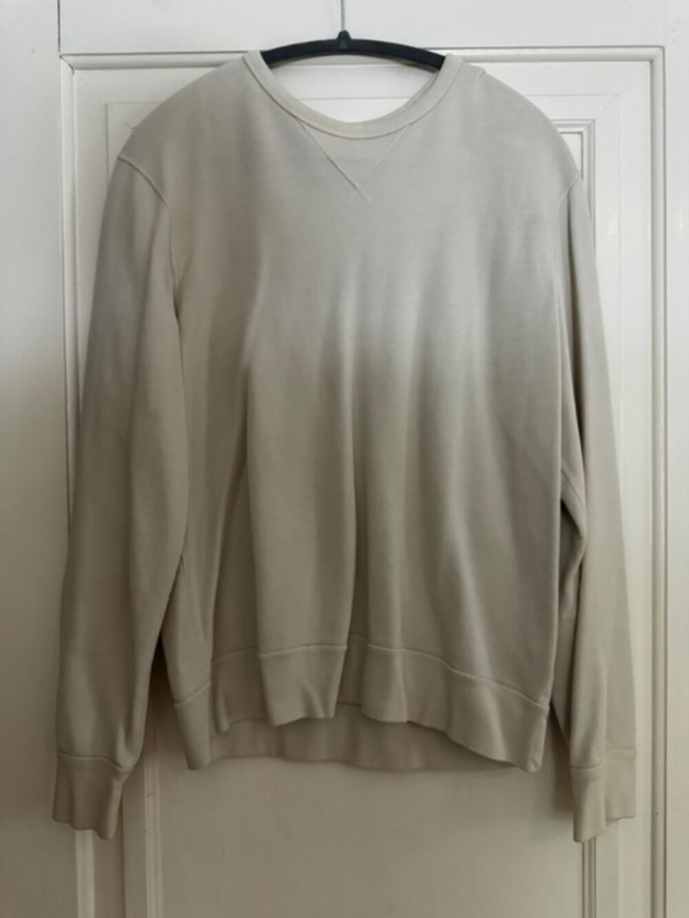 J. Crew Men's Ivory Sweatshirt Top Shirt Size M Medium